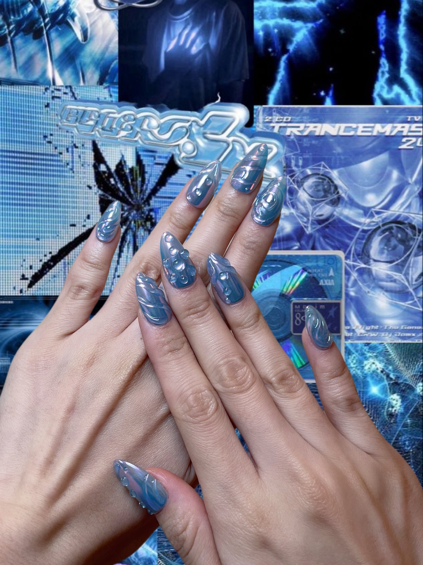 Metallic Blue Chrome